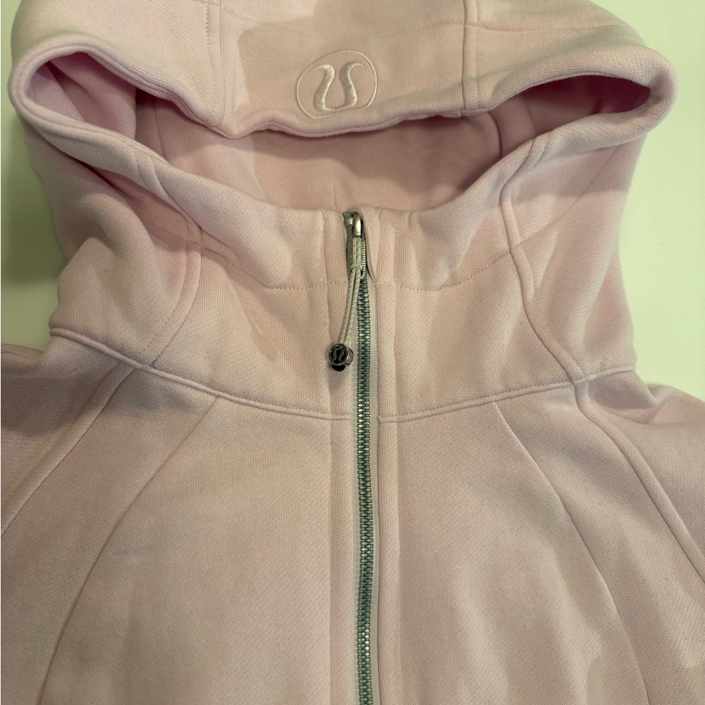 Lululemon Scuba Full Zip Hoodie. New without tags. Size 12. Pink - Picture 3 of 9